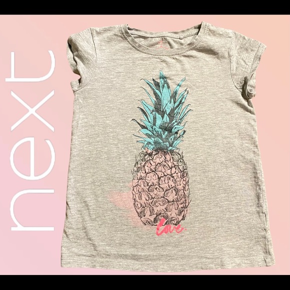 🍒4/$20 NEXT Girls (Kids) Pineapple 🍍 Tee Size 7Yrs - Picture 1 of 5